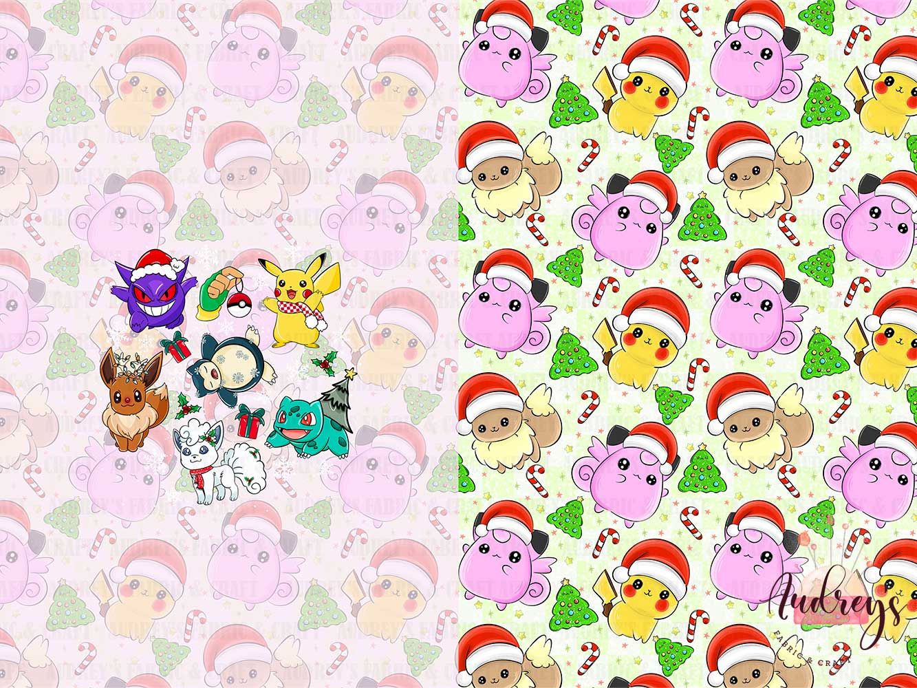 Kawaii Pokemon Xmas | PRE-ORDER, Santa Sack | Choose Your Own Base