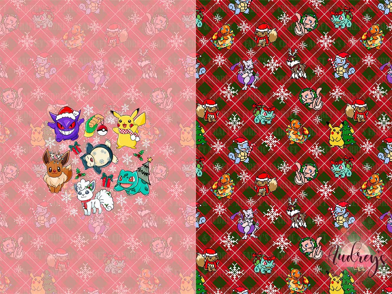 Pixel Pokemon Xmas | PRE-ORDER, Santa Sack | Choose Your Own Base