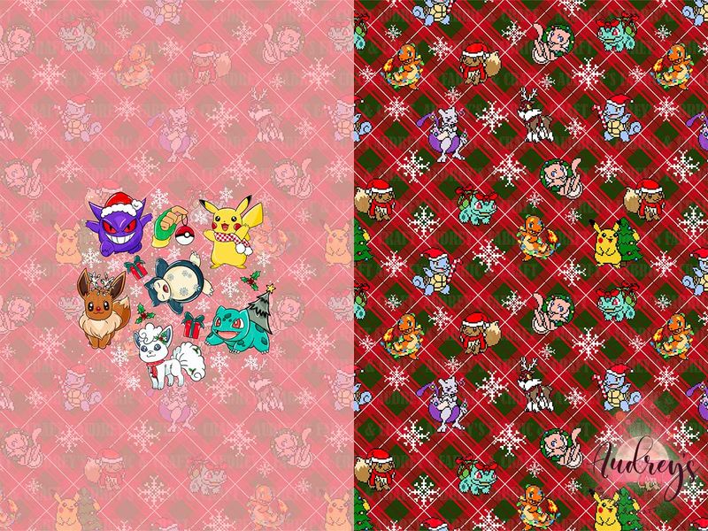 Pixel Pokemon Xmas | PRE-ORDER, Santa Sack | Choose Your Own Base