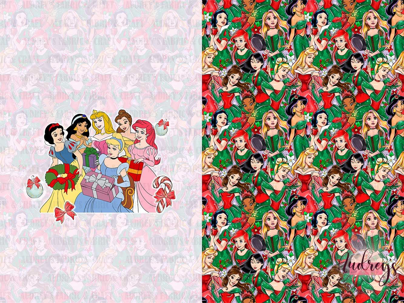 Princesses Xmas | PRE-ORDER, Santa Sack | Choose Your Own Base