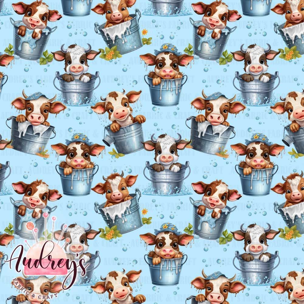 Cow in Bucket, Blue | PRE-ORDER | Choose Your Own Base
