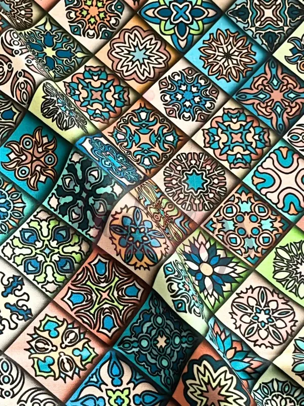 Mediterranean Tiles | Quilting Cotton | 112cm wide