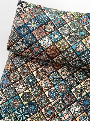 Mediterranean Tiles | Quilting Cotton | 112cm wide