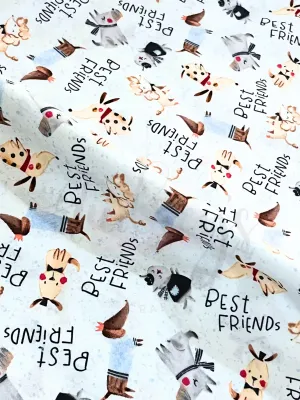 Pawsome Best Friends | Quilting Cotton | 112cm wide