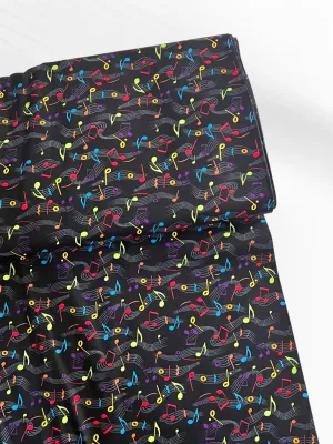 Rainbow Rhapsody, Music | Quilting Cotton | 112cm wide