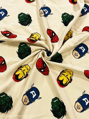 Avengers | Licensed Cotton French Terry | 164cm Wide