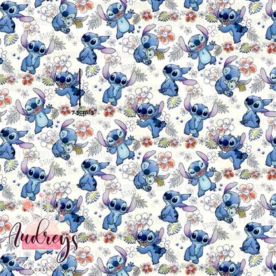 Stitch on Floral | Digital-Print Custom Cotton Woven | 145cm wide