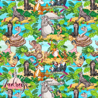 The Jungle Book | Digital-Print Custom Cotton Woven | 145cm wide