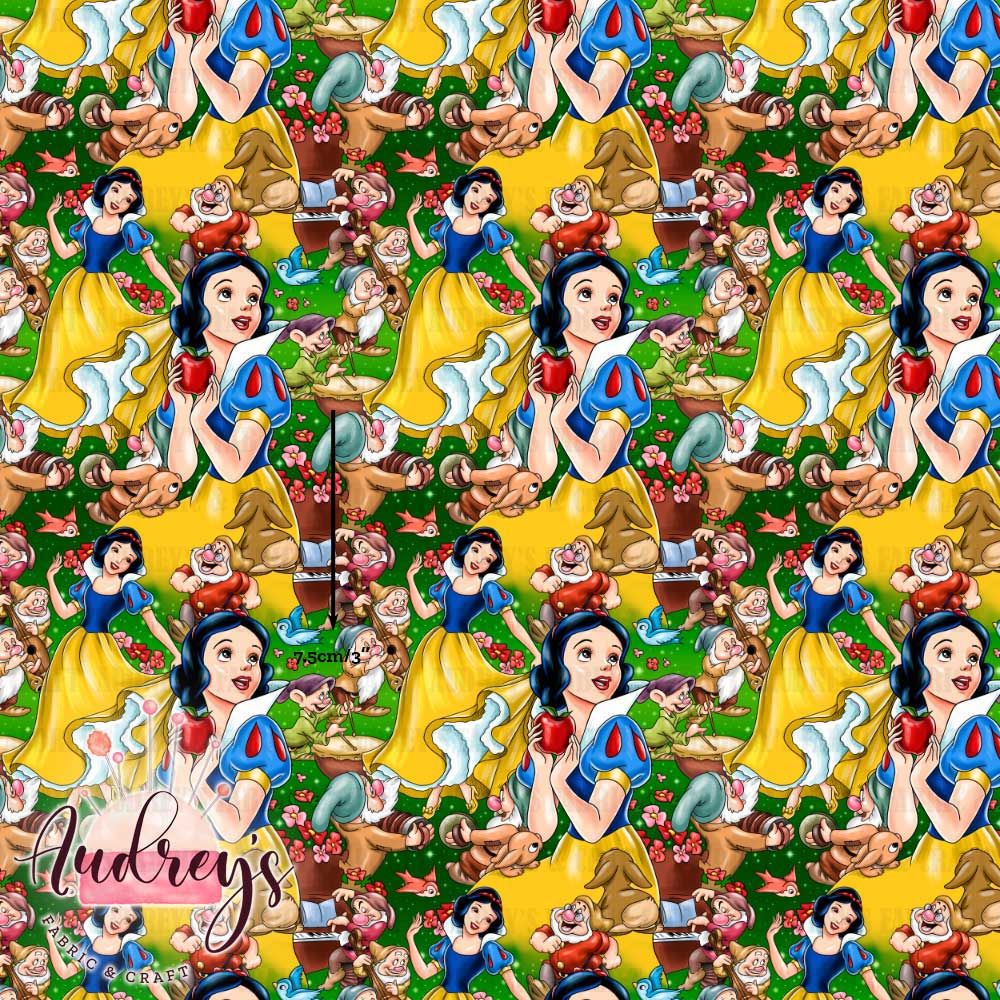 Snow White&#39;s Enchanted Forest | Digital-Print Custom Cotton Woven | 145cm wide