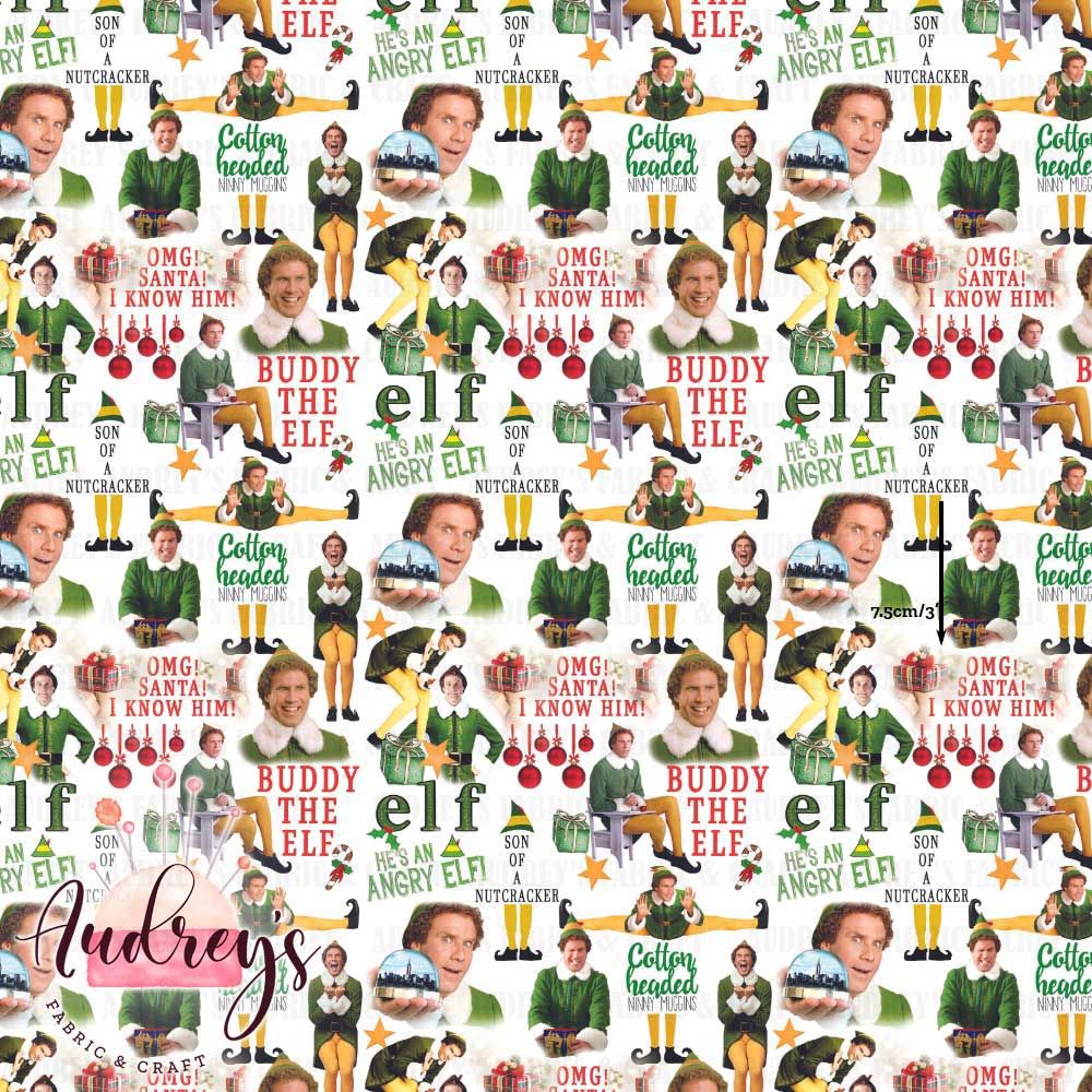 Buddy the Elf | Digital-Print Custom Cotton Woven | 145cm wide