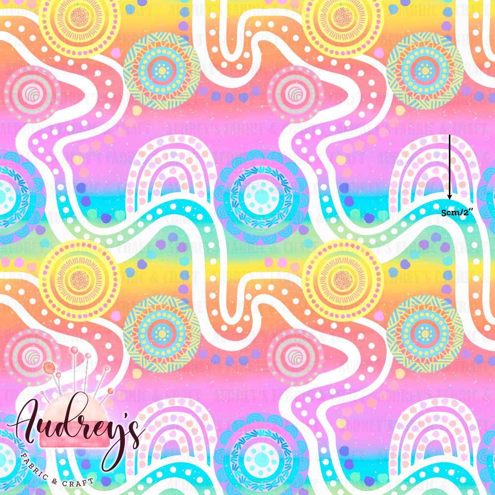 Iluka, Rainbow | Digital Print Custom Cotton Woven | 145cm wide