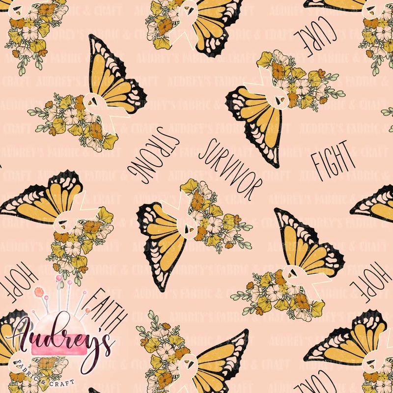 Peach Ribbon Uterine Cancer Awareness | PRE-ORDER | Choose Your Own Base