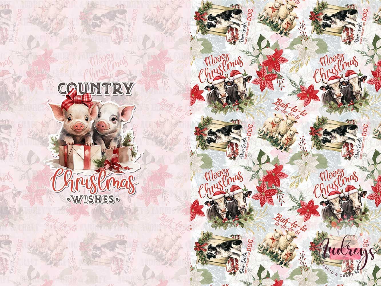 Country Wishes | Digital-Print Custom Cotton Woven | 145cm wide