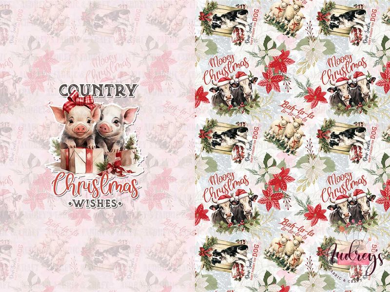Country Wishes | Digital-Print Custom Cotton Woven | 145cm wide