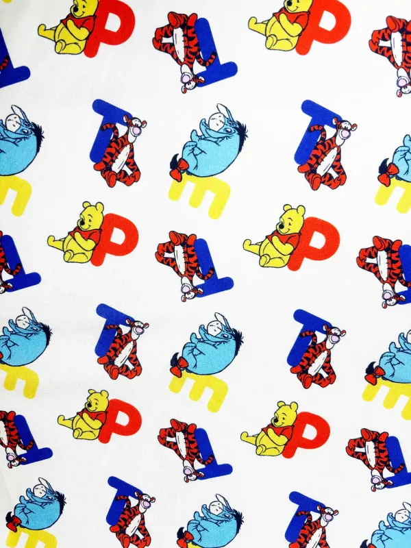 Winnie the Pooh ABCs | Licensed Quilting Cotton Woven | 145cm wide