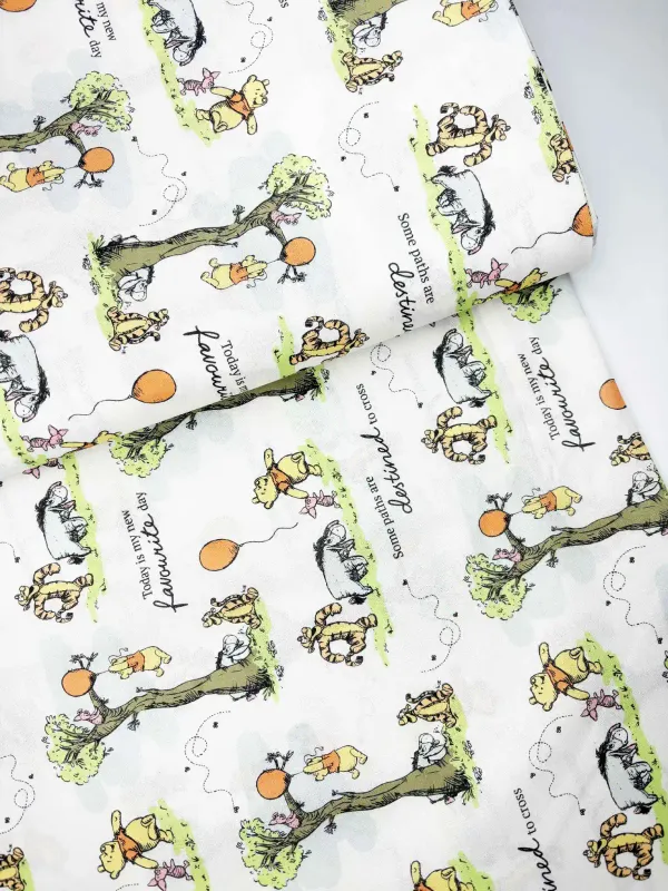 Winnie the Pooh's Adventures | Licensed Quilting Cotton | 145cm wide