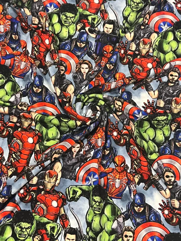 Avengers Stacked | Digitally Print Custom Modal Spandex | 175cm Wide