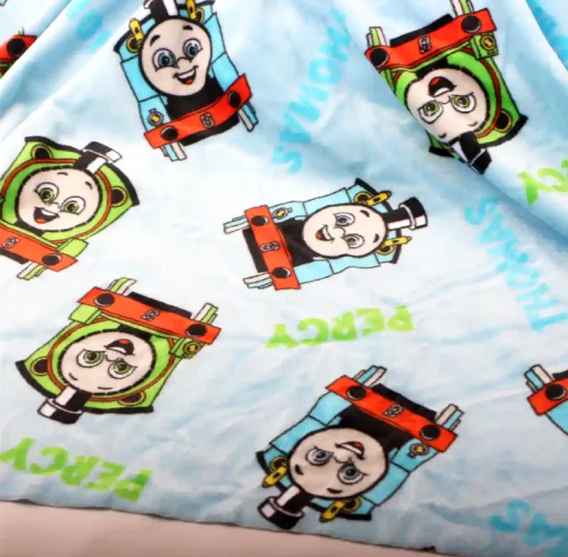 Thomas &amp; Friends | Licensed Plush Stretch Minky Fleece Fabric | 180cm Wide