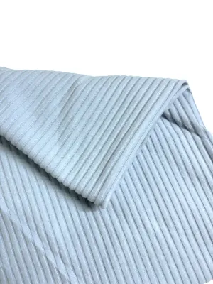 Dusty Blue | Ribbed Cotton Jersey Knit Fabric | 145cm Wide