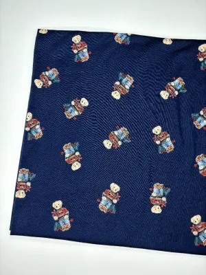 Polo Bear, Navy | Licensed Cotton Jersey T-Shirting Fabric | 170cm Wide