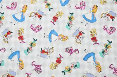 Alice in Wonderland, Diamonds | Licensed Quilting Cotton | 112cm Wide