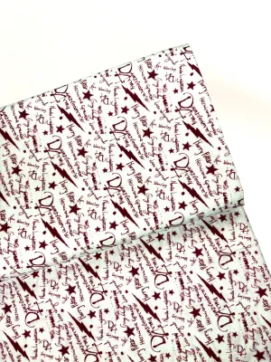 Harry Potter Script | Extra-Wide Licensed Quilting Cotton | 145cm wide