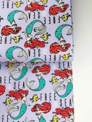 Ariel, Under the Sea Free | Licensed Quilting Cotton | 112cm wide