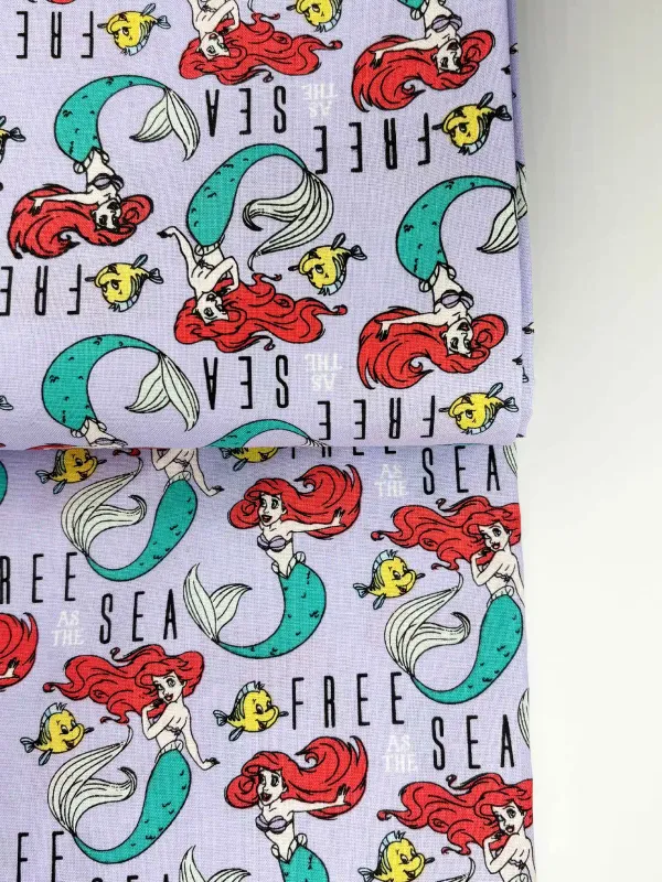 Ariel, Under the Sea Free | Licensed Quilting Cotton | 112cm wide
