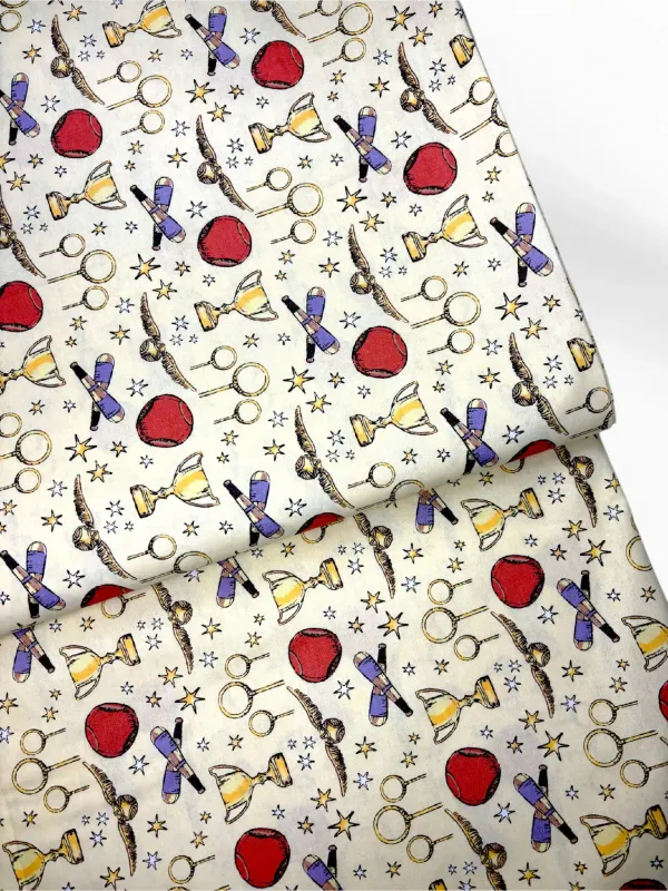 Quidditch Champions | Extra-Wide Licensed Quilting Cotton | 145cm wide