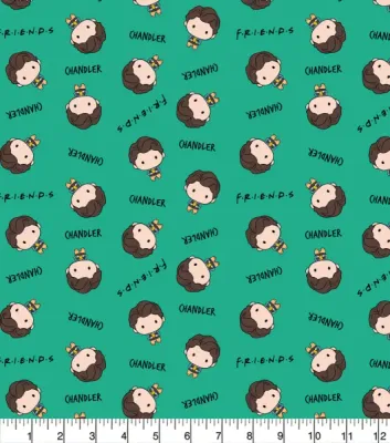 Friends Chandler Toss | Licensed Quilting Cotton | 112cm wide