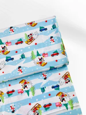 Mickey &amp; Friends, Christmas Fun | Licensed Quilting Cotton | 112cm wide