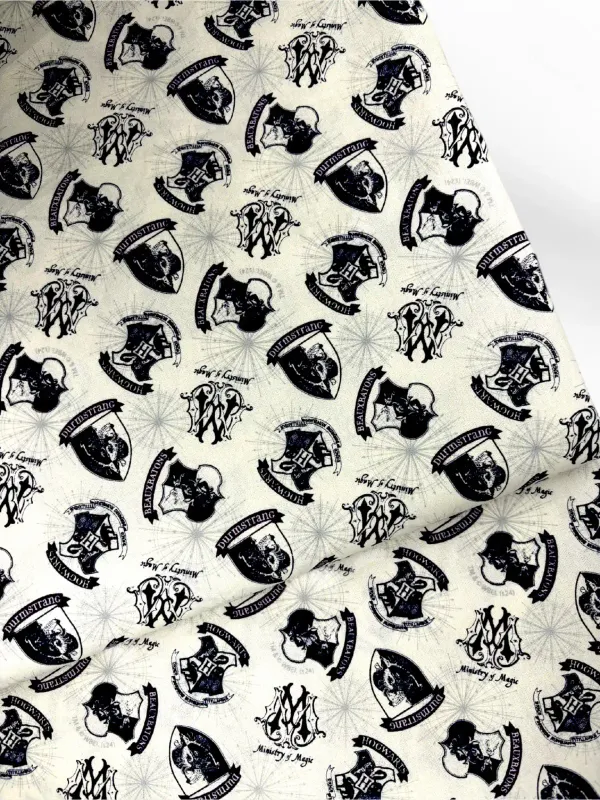 Hogwarts Ministry Magic | Licensed Quilting Cotton | 112cm wide
