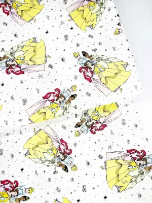 Princesses Bejeweled | Licensed Quilting Cotton | 112cm wide
