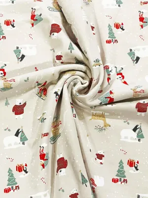 Xmas Fun | Cotton Lycra Fabric, 240gsm