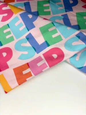 SLEEP | Cotton Lycra Print Fabric, 190gsm
