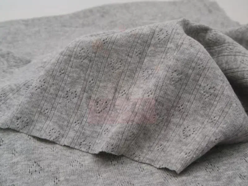 Soft Grey | Pointelle Jersey Cotton Jersey Solid | 144cm Wide