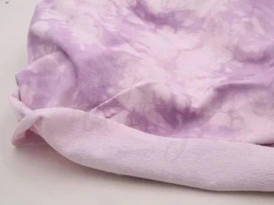 Purple Tie-dye | Stretch French Terry Knit Fabric | 180cm Wide