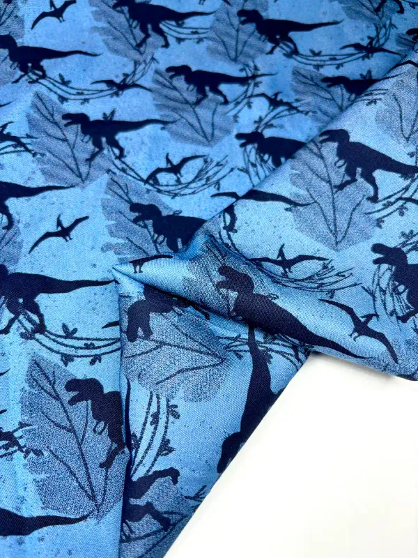 Dinosaur | Tencel Denim Fabric | 148cm wide
