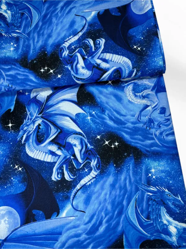 Midnight Dragons | Quilting Cotton | 112cm wide