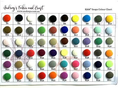 Genuine KAM Plastic Snaps Fasteners | Size 20 | Glossy