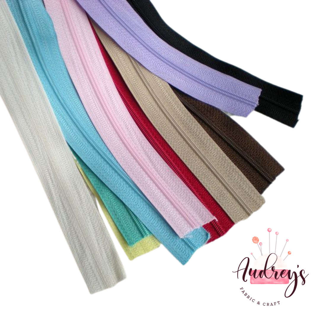 10 Colours | Continuous Zipper Tape, #3 | Nylon