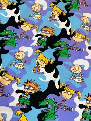 Rugrats | Licensed Tracksuiting Sweatshirt French Terry Fleece | 185cm Wide