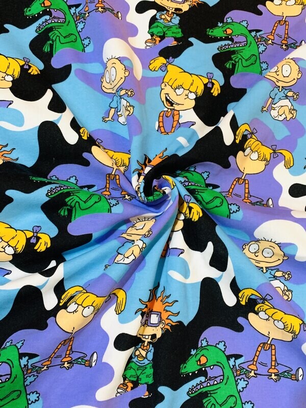 Rugrats | Licensed Tracksuiting Sweatshirt French Terry Fleece | 185cm Wide