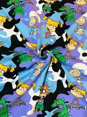 Rugrats | Licensed Tracksuiting Sweatshirt French Terry Fleece | 185cm Wide