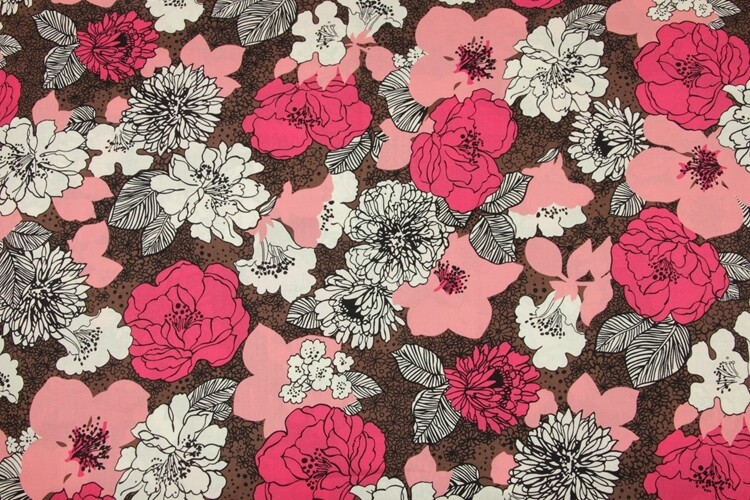 Mocha Rouge | Vera Bradley Quilting Cotton | 145cm wide
