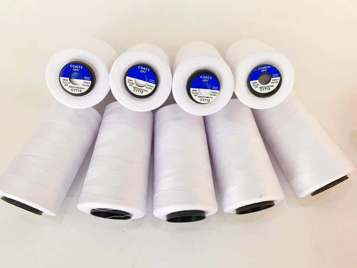 Coats Epic 120 Sewing Thread | White | 5000m Spool