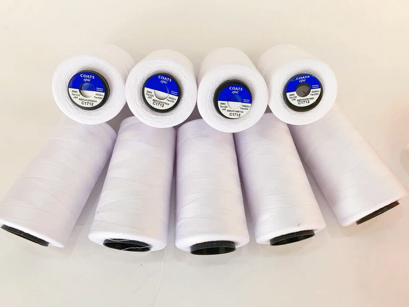Coats Epic 120 Sewing Thread | White | 5000m Spool