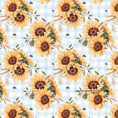 Sunflowers Vintage | Digital-Print Cotton Woven | 145cm wide