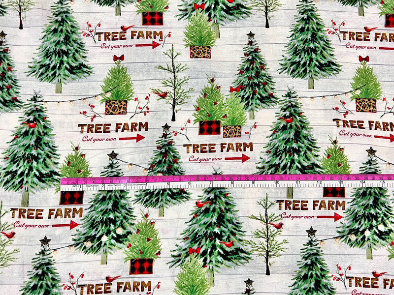 Xmas Tree Farm | Quilting Cotton | 112cm Wide