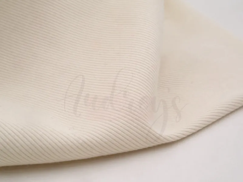 Light Tan | Ribbed Cotton Jersey Knit Fabric | 130cm Wide